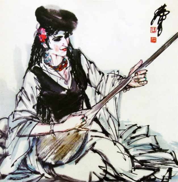 chinese masters paintings huang zhou hz0088 A4 Photo Print