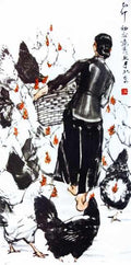 chinese masters paintings huang zhou hz0090 A4 Photo Print