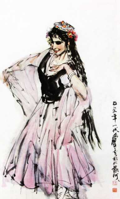 chinese masters paintings huang zhou hz0091 A4 Photo Print