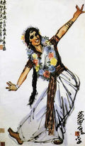 chinese masters paintings huang zhou hz0098 A4 Photo Print
