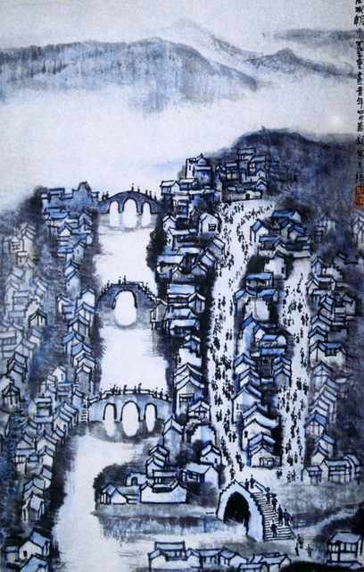 chinese masters paintings li keran lkr0038 A4 Photo Print