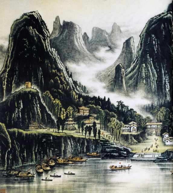 chinese masters paintings li keran lkr006 A4 Photo Print