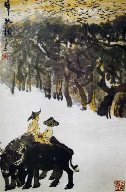 chinese masters paintings li keran lkr0068 A4 Photo Print