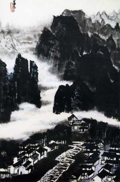 chinese masters paintings li keran lkr0069 A4 Photo Print