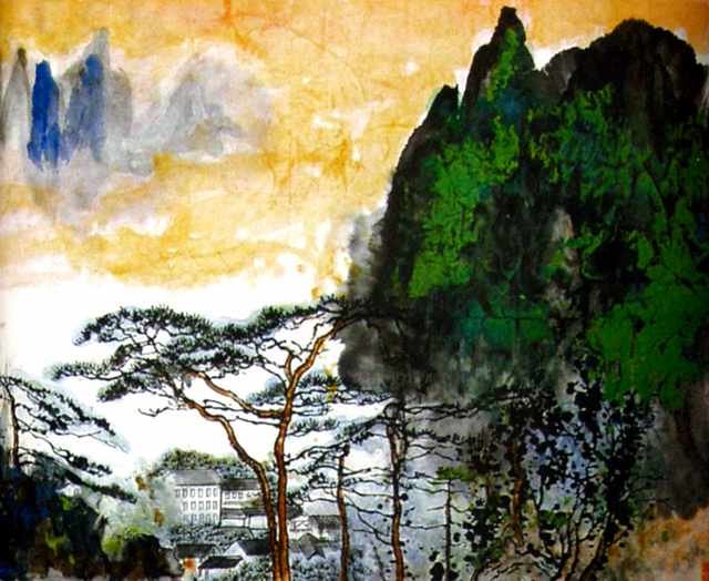 chinese masters paintings liu haishu lhs0018 A4 Photo Print