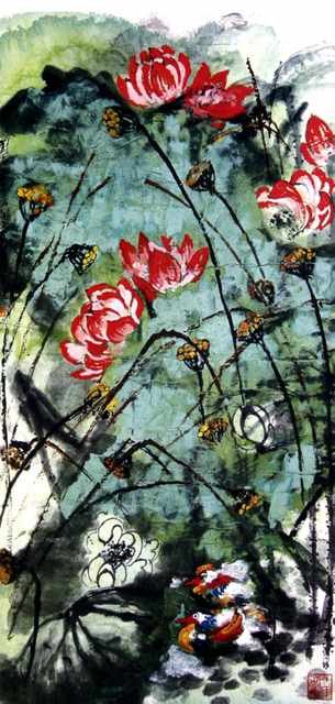 chinese masters paintings liu haishu lhs0037 A4 Photo Print