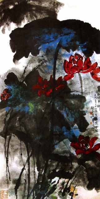 chinese masters paintings liu haishu lhs0039 A4 Photo Print