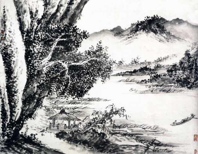 chinese masters paintings liu haishu lhs006 A4 Photo Print