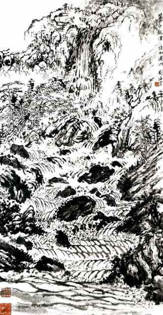 chinese masters paintings liu haishu lhs0063 A4 Photo Print
