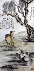 chinese masters paintings liu haishu lhs007 A4 Photo Print