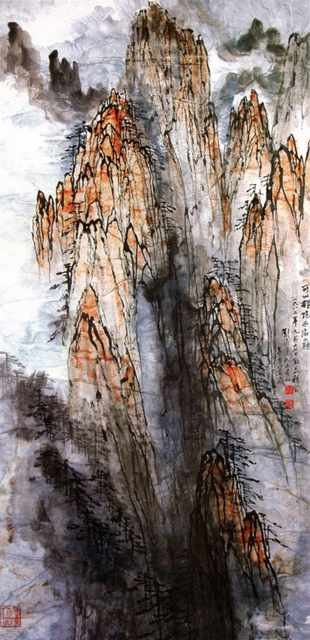 chinese masters paintings liu haishu lhs0086 A4 Photo Print