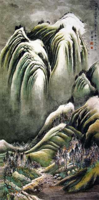 chinese masters paintings liu haishu lhs0087 A4 Photo Print