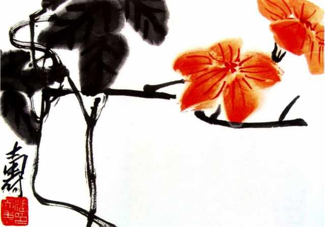 chinese masters paintings pan tianshou pts0014 A4 Photo Print