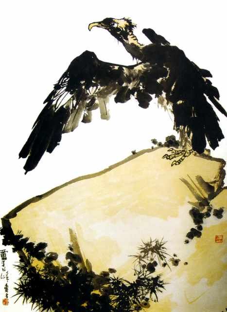 chinese masters paintings pan tianshou pts0030 A4 Photo Print