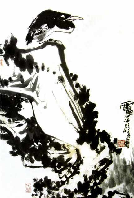 chinese masters paintings pan tianshou pts0032 A4 Photo Print