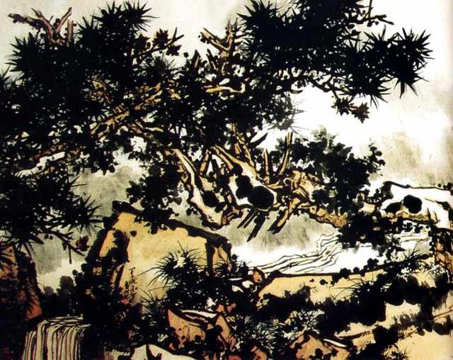 chinese masters paintings pan tianshou pts0040 A4 Photo Print