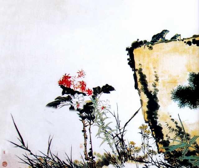 chinese masters paintings pan tianshou pts0053 A4 Photo Print