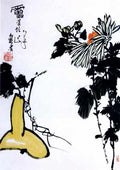 chinese masters paintings pan tianshou pts0056 A4 Photo Print