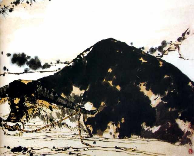 chinese masters paintings pan tianshou pts009 A4 Photo Print