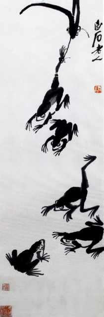 chinese masters paintings qi baishi qbs00115 A4 Photo Print