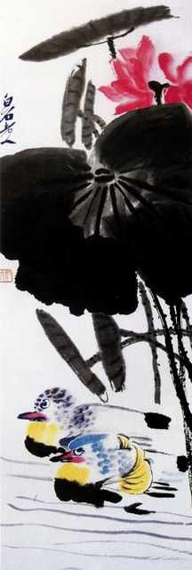chinese masters paintings qi baishi qbs00123 A4 Photo Print
