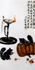 chinese masters paintings qi baishi qbs0036 A4 Photo Print