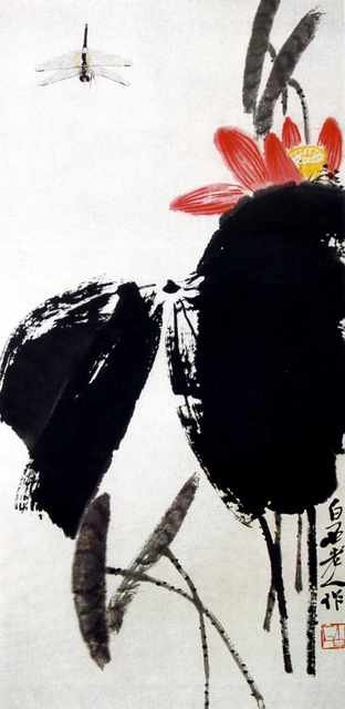 chinese masters paintings qi baishi qbs0037 A4 Photo Print