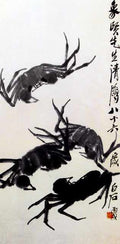 chinese masters paintings qi baishi qbs0047 A4 Photo Print