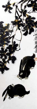 chinese masters paintings qi baishi qbs0048 A4 Photo Print