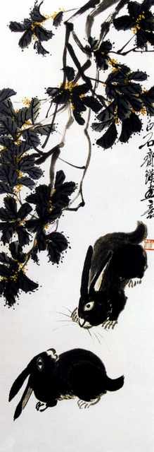 chinese masters paintings qi baishi qbs0048 A4 Photo Print