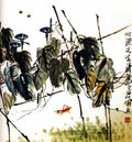 chinese masters paintings qi baishi qbs0053 A4 Photo Print