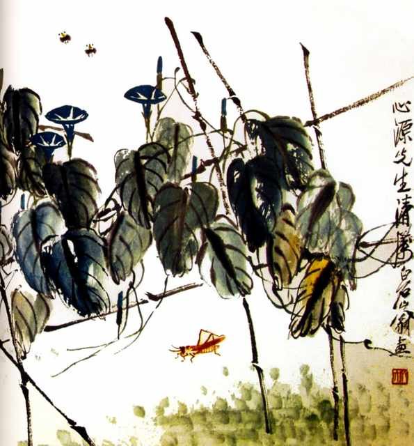 chinese masters paintings qi baishi qbs0053 A4 Photo Print