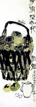 chinese masters paintings qi baishi qbs0061 A4 Photo Print