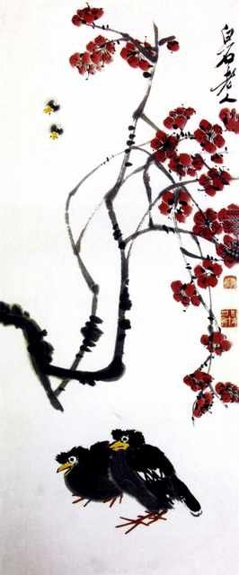 chinese masters paintings qi baishi qbs0062 A4 Photo Print