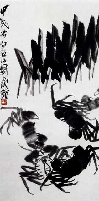chinese masters paintings qi baishi qbs0066 A4 Photo Print