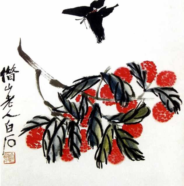 chinese masters paintings qi baishi qbs0089 A4 Photo Print