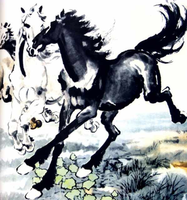 chinese masters paintings xu beihong xbh0041 A4 Photo Print