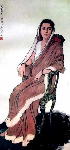 chinese masters paintings xu beihong xbh005 A4 Photo Print
