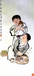 chinese masters paintings xu beihong xbh0063 A4 Photo Print