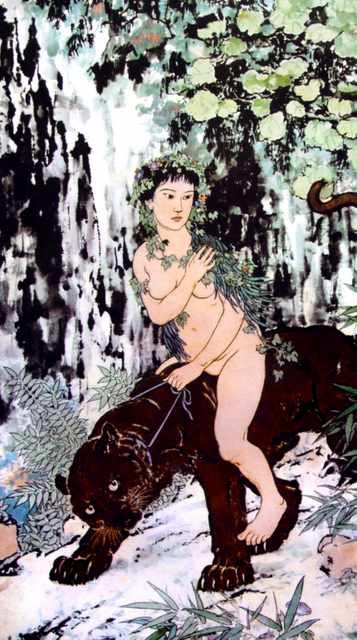 chinese masters paintings xu beihong xbh0093 A4 Photo Print