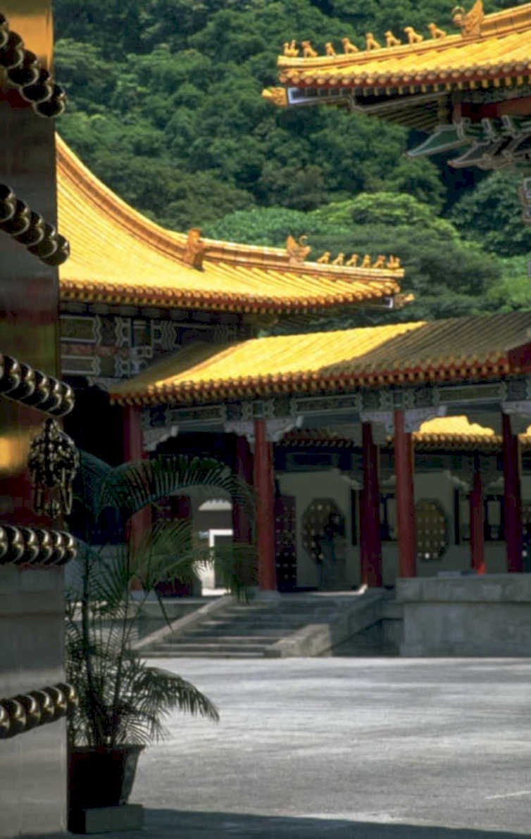 chinese temple architecture 1980s 1990s A4 Photo Print