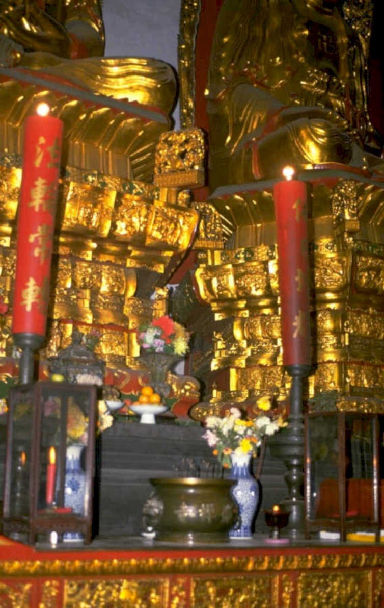 chinese temple buddha 1980s 1990s A4 Photo Print