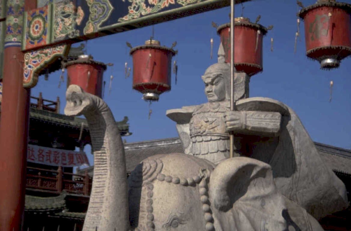 chinese temple guardian 1980s 1990s A4 Photo Print