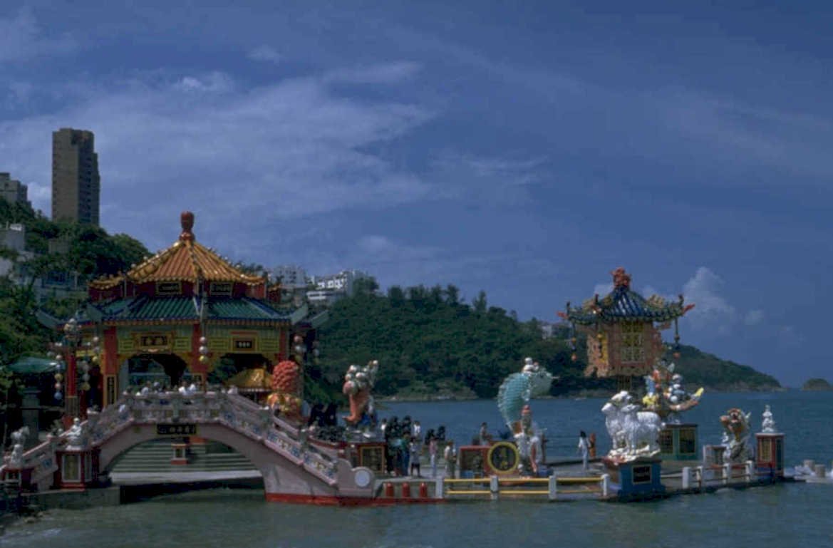 chinese temple hong 1980s 1990s A4 Photo Print