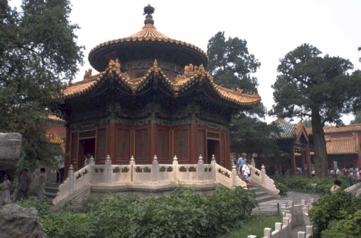 chinese temple pavilion 1980s 1990s A4 Photo Print
