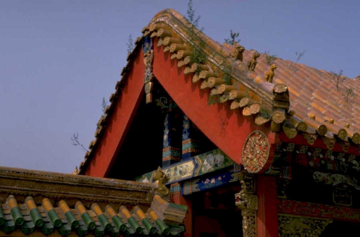chinese temple roof 1980s 1990s A4 Photo Print 42