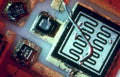chip circuit traces Vintage A4 Photo Print