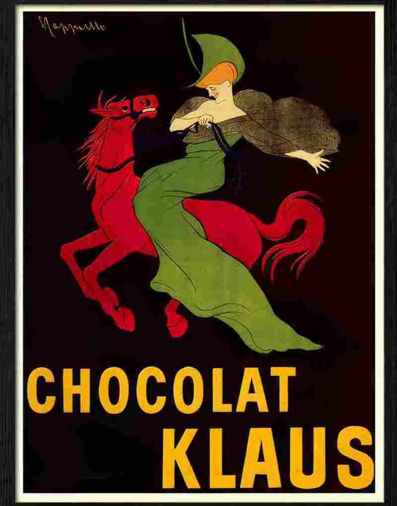 chocolat klaus leonetto cappiello 1903 2 Advert A4 Photo Print