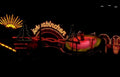 christmas lights carousel Vintage A4 Photo Print