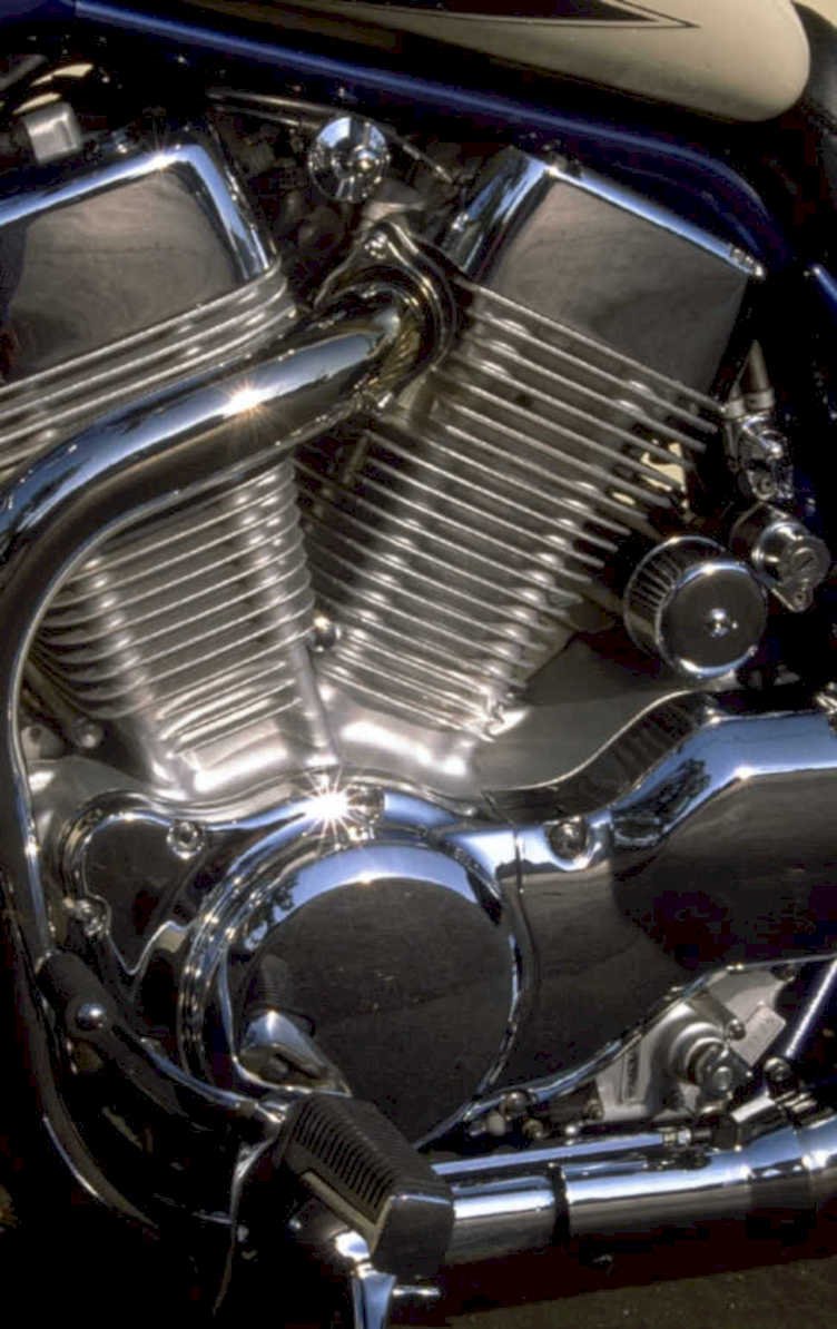 chrome v twin 1980s 1990s A4 Photo Print